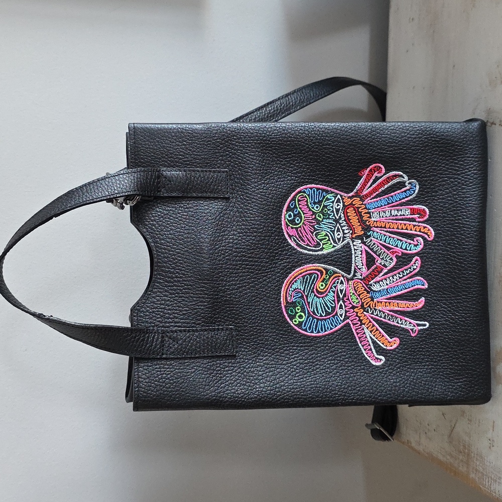 Min & Mon Vincent North South Tote With Octopus
